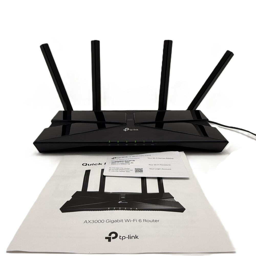 TP-Link AX3000 Dual-Band Gigabit Wi-Fi 6 Router - Black - Picture 5 of 5